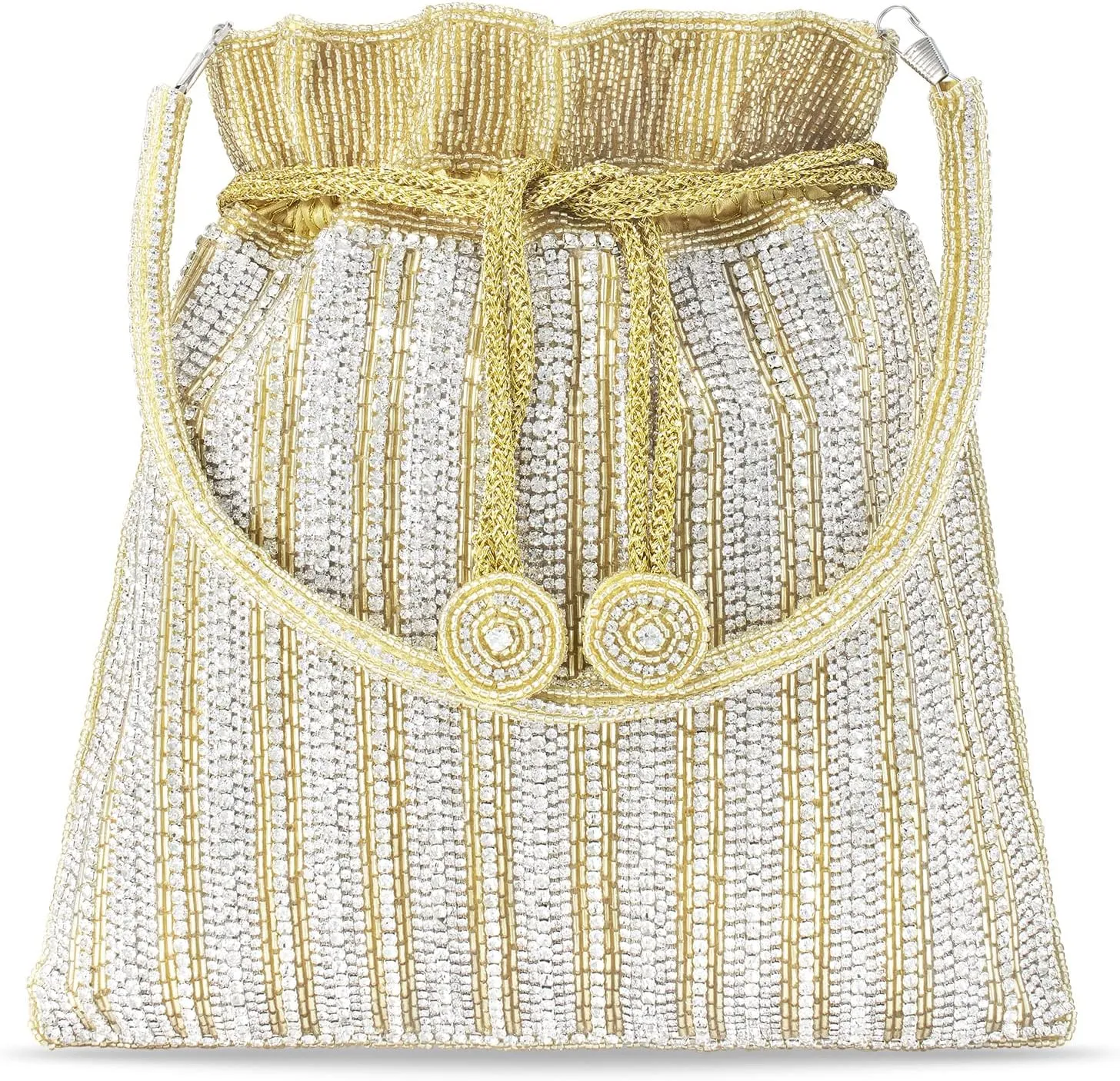 Aheli Indian Potli Bags Gift for Women Evening Bag Clutch Ethnic Bride Purse with Drawstring