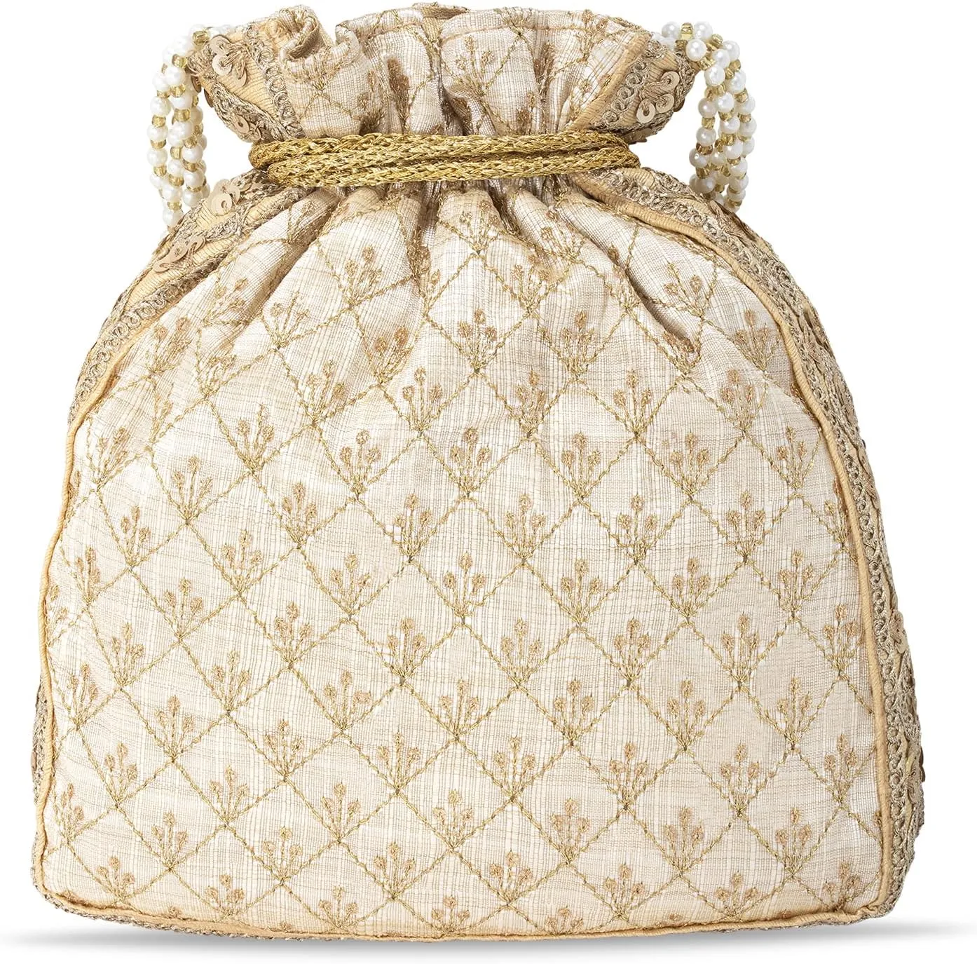 Aheli Potli Bag Gift for Women Handmade Evening Wristlet Handbag Stylish Bridal Purse Fashion Bag
