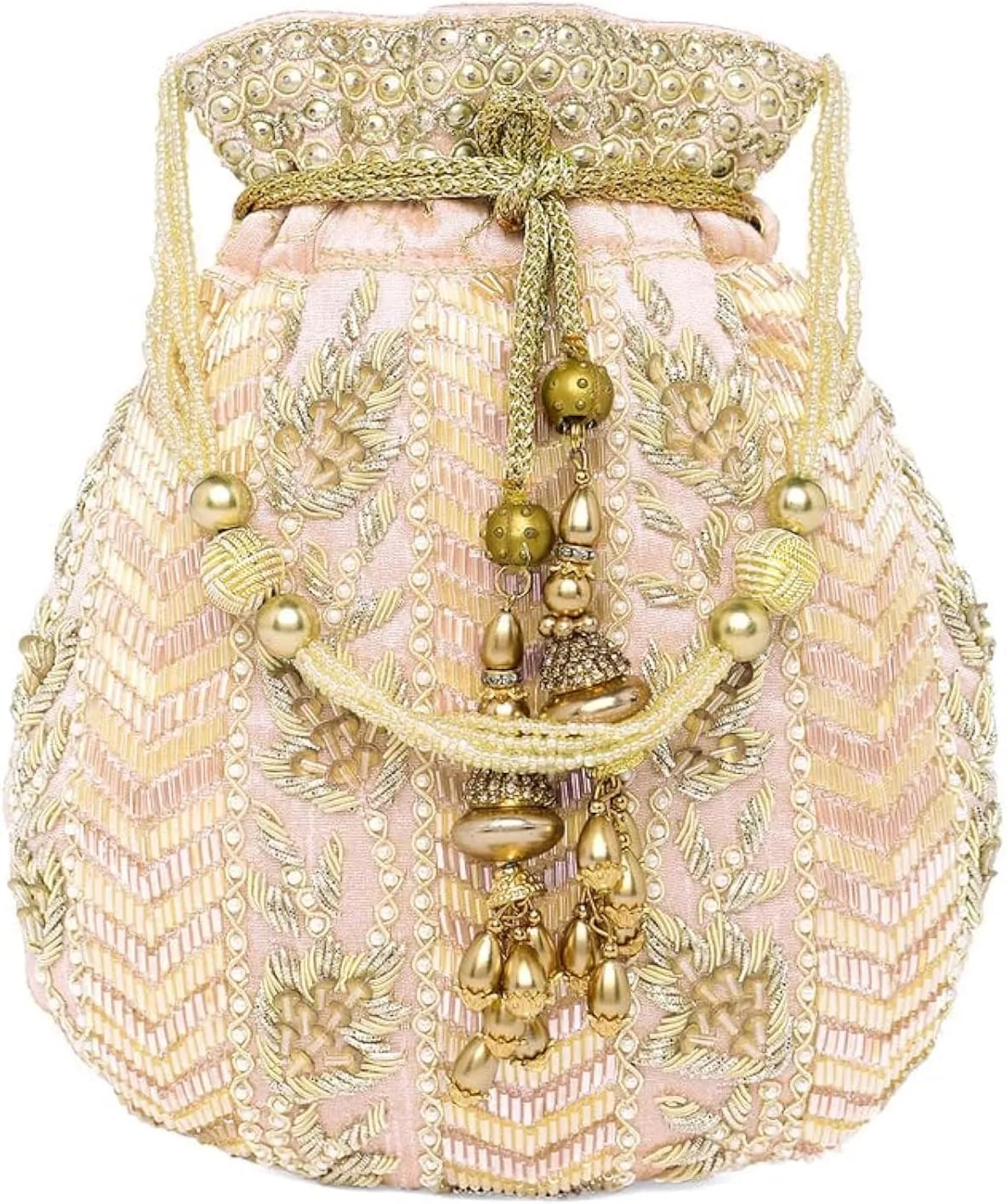 Aheli Potli Bag Gift for Women Handmade Evening Wristlet Handbag Stylish Bridal Purse Fashion Bag
