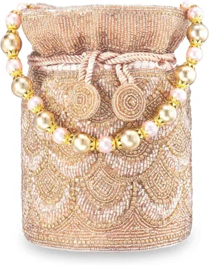 Aheli Potli Bags Gift for Women Evening Bag Clutch Ethnic Bride Purse with Drawstring