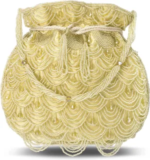 Aheli Potli Bags Gift for Women Evening Bag Clutch Ethnic Bride Purse with Drawstring