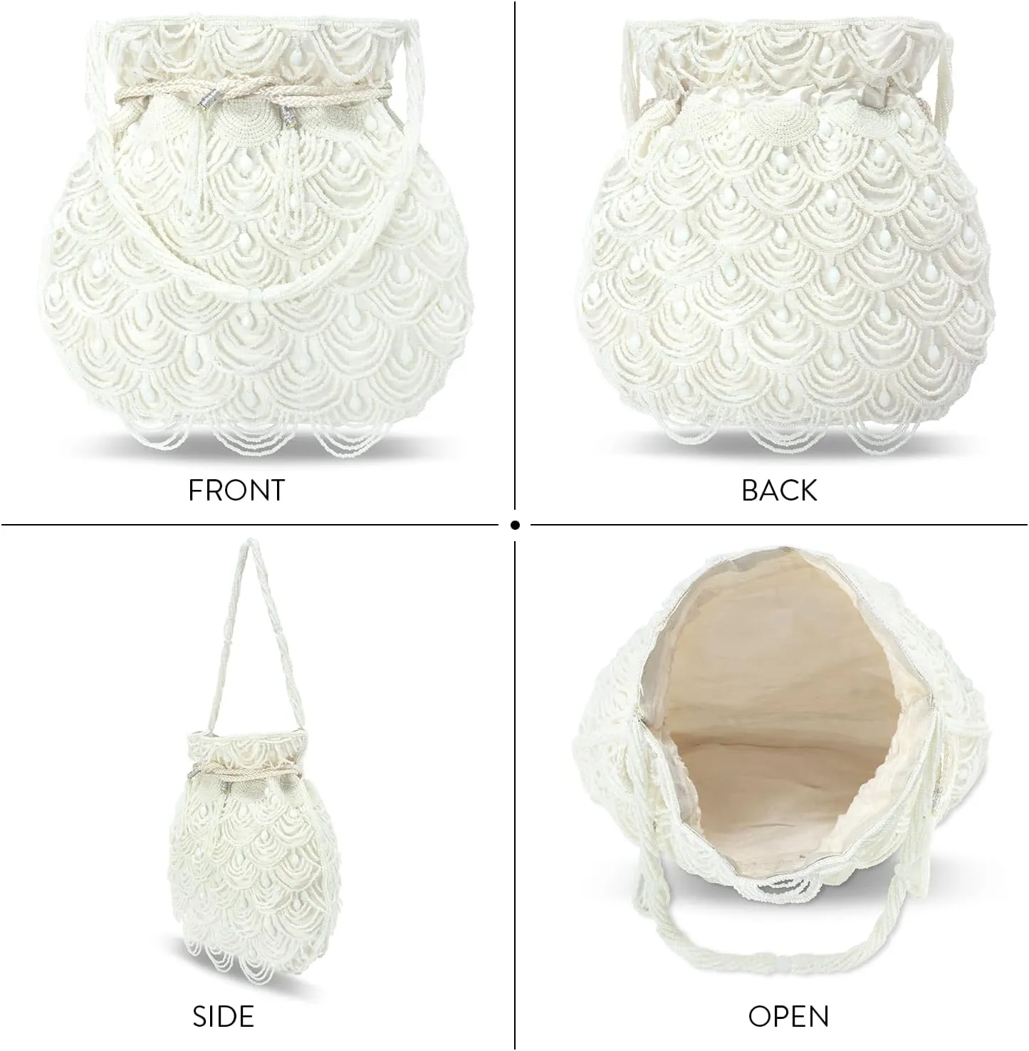 Aheli Potli Bags Gift for Women Evening Bag Clutch Ethnic Bride Purse with Drawstring