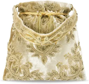Aheli Potli Bags Gift for Women Evening Bag Clutch Ethnic Bride Purse with Drawstring
