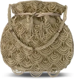 Aheli Potli Bags Gift for Women Evening Bag Clutch Ethnic Bride Purse with Drawstring