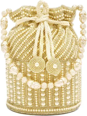 Aheli Potli Bags Gift for Women Evening Bag Clutch Ethnic Bride Purse with Drawstring
