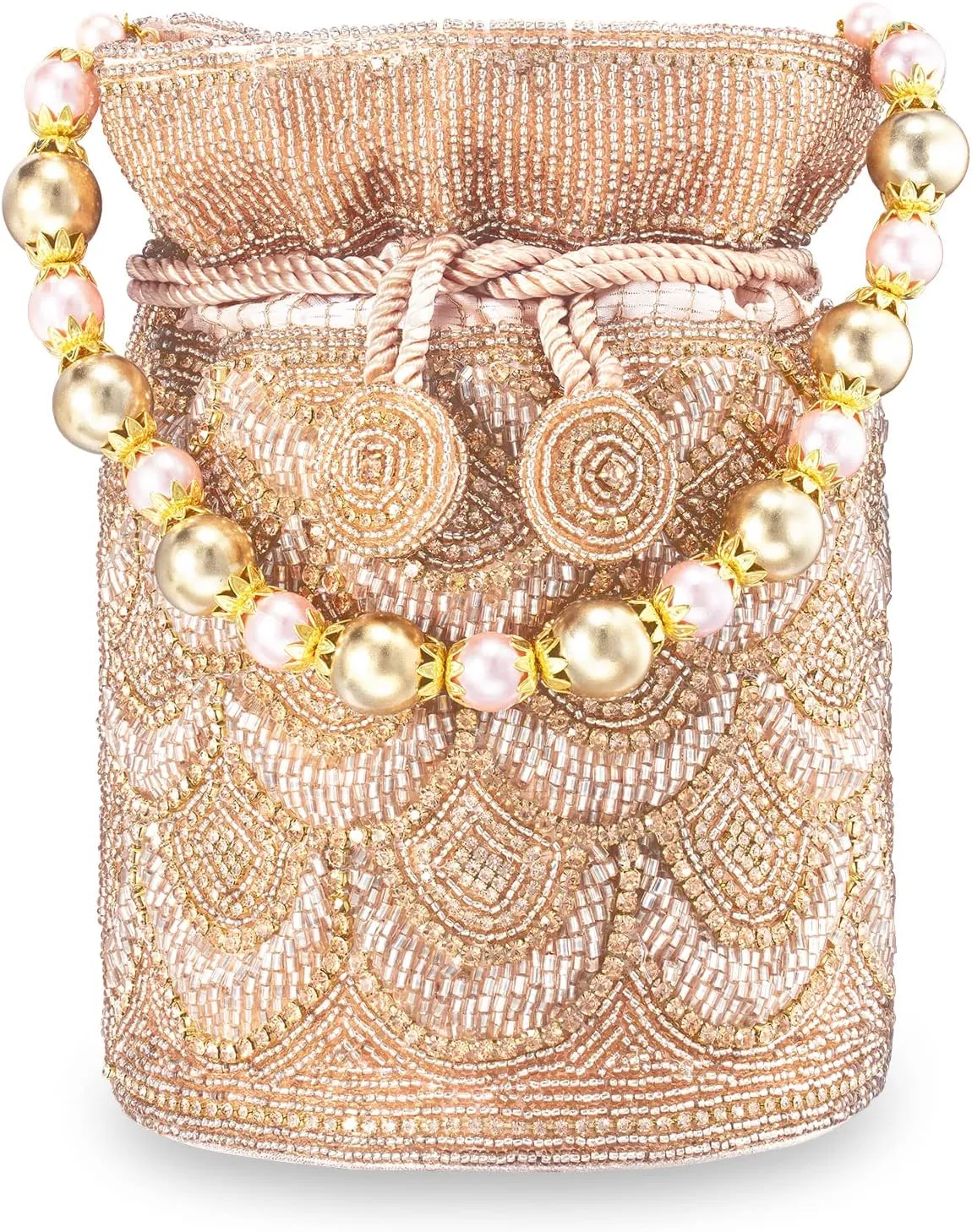 Aheli Potli Bags Gift for Women Evening Bag Clutch Ethnic Bride Purse with Drawstring