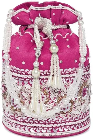 Aheli Potli Purses Gift for Women Handmade Evening Handbag Stylish Bridal Fashion Wristlet Bag Women