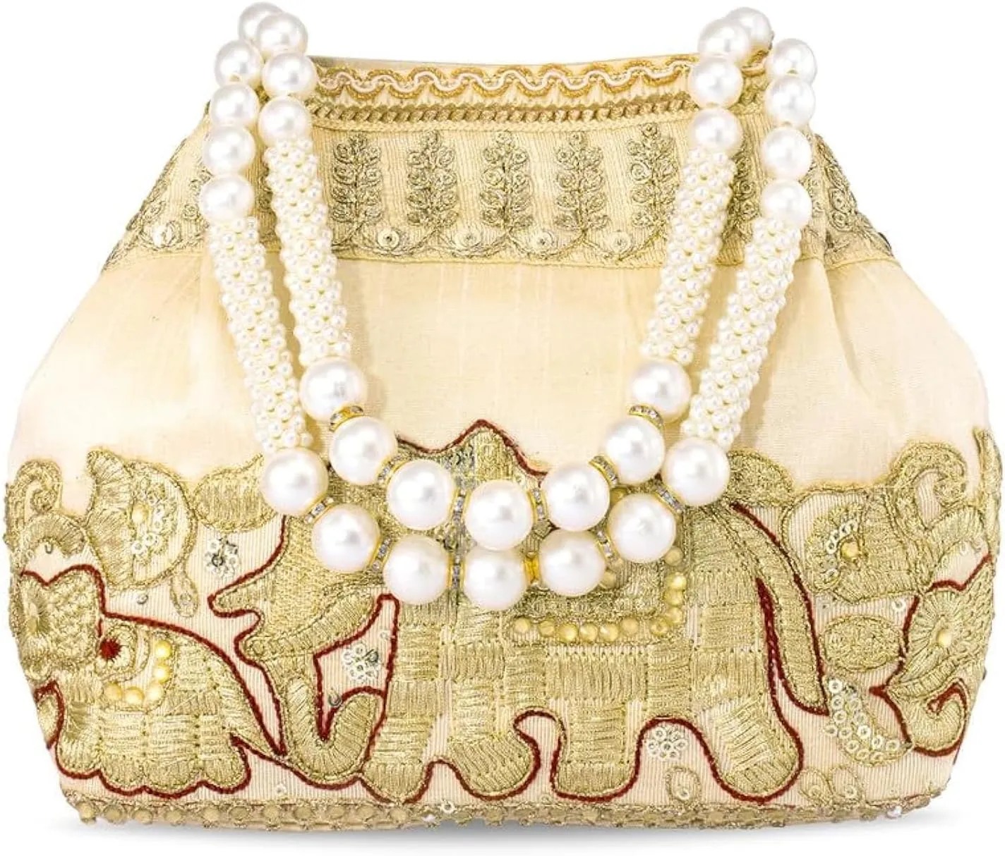 Aheli Potli Purses Gift for Women Handmade Evening Handbag Stylish Bridal Fashion Wristlet Bag Women