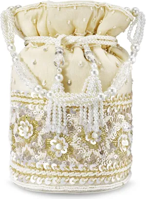 Aheli Potli Purses Gift for Women Handmade Evening Handbag Stylish Bridal Fashion Wristlet Bag Women