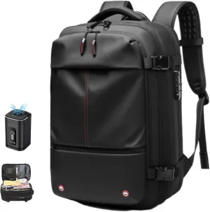 Airback Backpack Vacuum Travel With Vacuum Compression,Airpax Discoverer Travel Bag,Waterproof And Anti-Theft (Black)