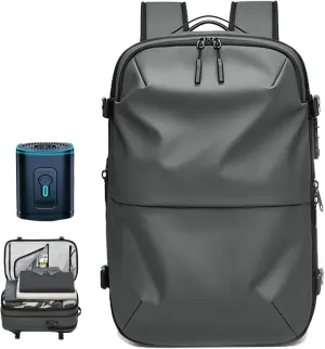 Airback Backpack Vacuum Travel With Vacuum Compression,Airpax Discoverer Travel Bag,Waterproof And Anti-Theft (Dark gray)