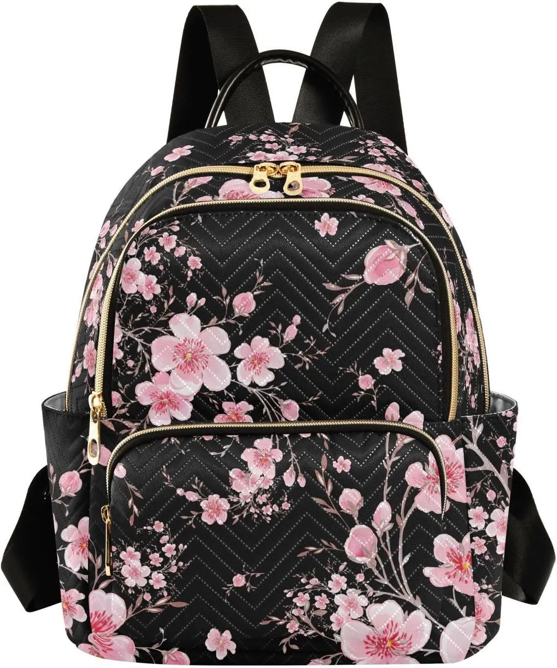 ALAZA Cherry Blossom Sakura Floral Mini Backpack Purse for Women Travel Bag Fashion Daypack Back Pack Shoulder Bag