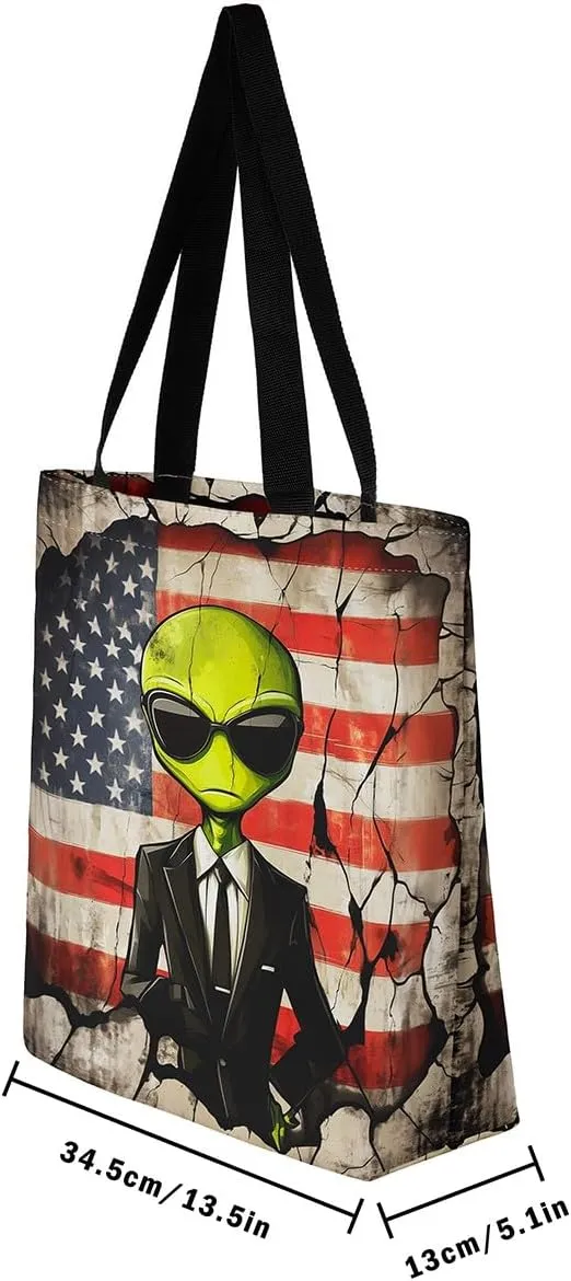 Alien Fairy Canvas Tote Bag for Adults