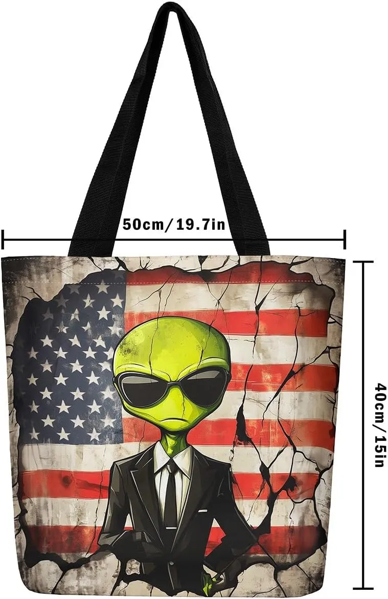 Alien Fairy Canvas Tote Bag for Adults