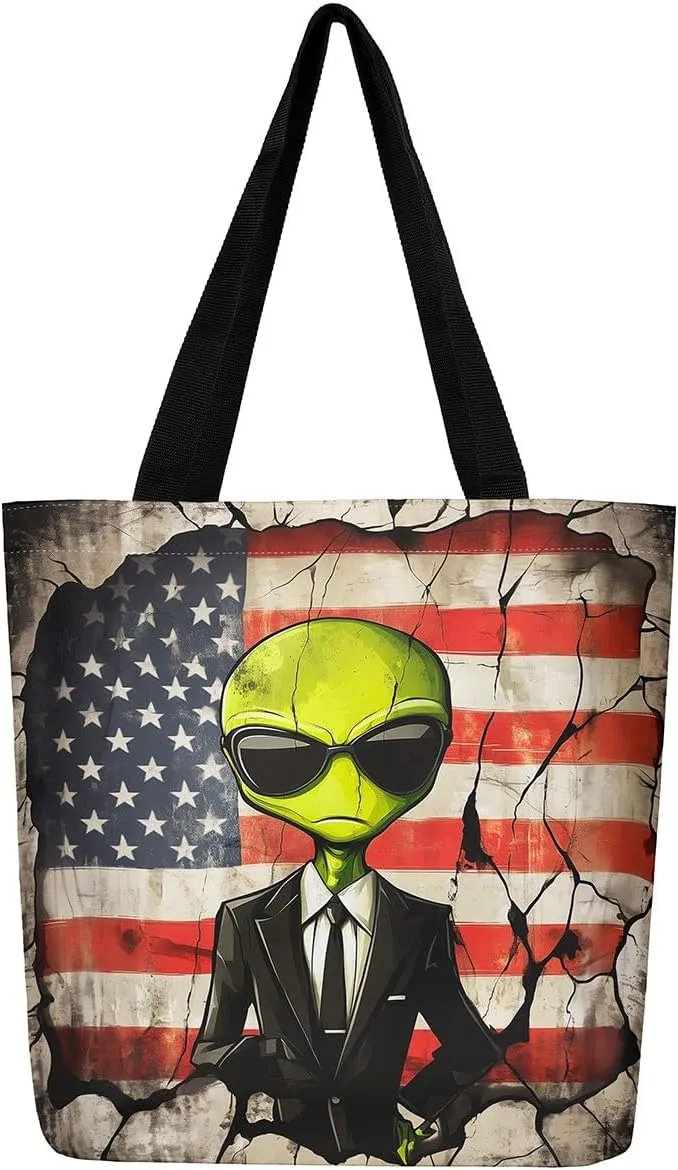 Alien Fairy Canvas Tote Bag for Adults