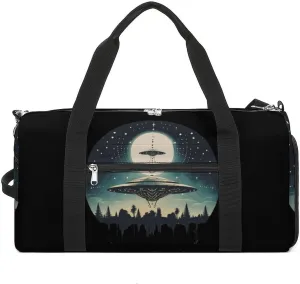 Alien Print Sports Gym Bag Lightweight Travel Duffel Bag Workout Bags Casual Weekender Bag for Men Women