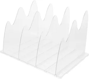 Alipis Adjustable Purse Separator Clear Plastic Handbag Divider Multi Compartment Organizer for Closet Nonslip Base for Bags Files Innovative Storage for Home Office