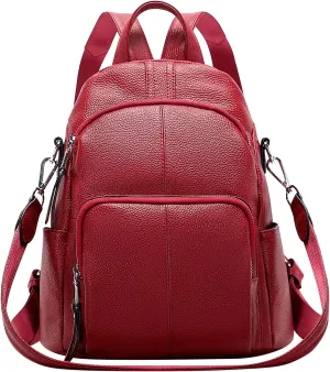 ALTOSY Soft Leather Backpack Purse For Women Backpacks Versatile Shoulder Bag