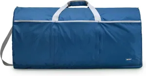 Amazon Basics Large Duffel Bag (100L) for Travel, Travel Bag, with Multiple Zippered Pockets, Lightweight yet Durable Nylon Material, 50-Pound Weight Capacity, Navy Blue, 32.4"L x 16.9"W x 16.9"H