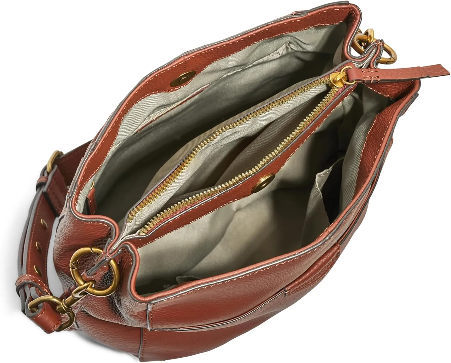 American Leather Co. Luca Triple Entry Crossbody Bag