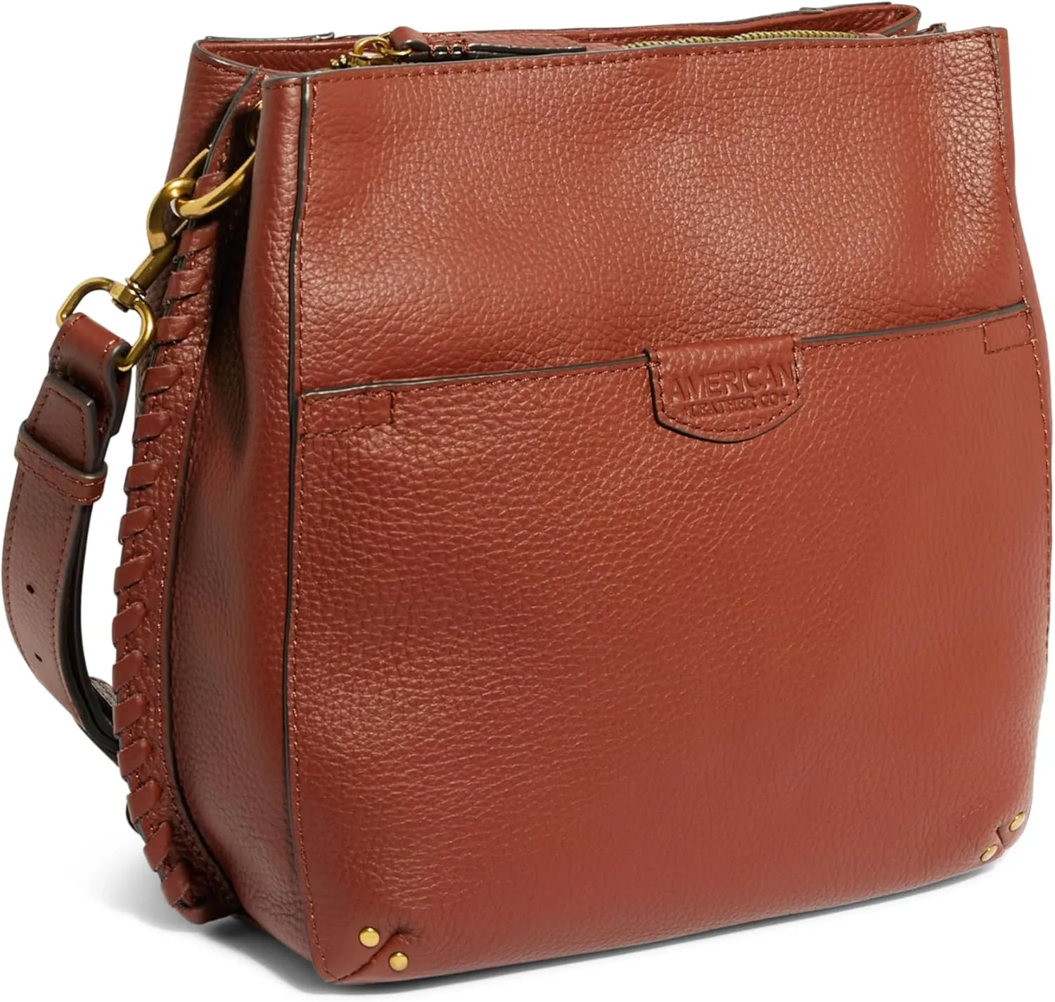 American Leather Co. Luca Triple Entry Crossbody Bag