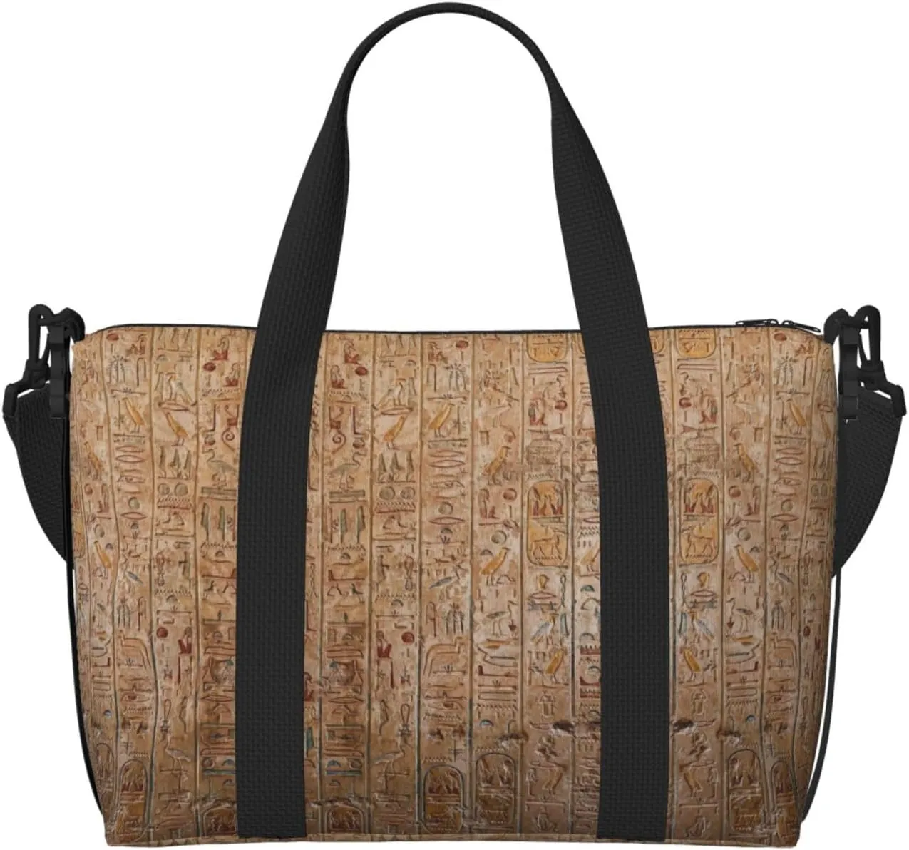 Ancient Egyptian writing Personal Item Travel Bags for Women - Durable Travel Duffel Bags, Gym Bags for Overnight Trips