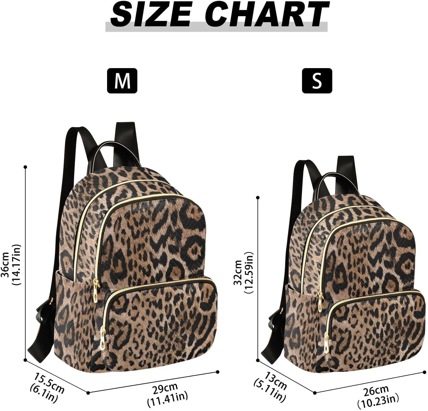 Animal Brown Backpack Purse for Women Girls Small Fashion Mini Laptop Back Pack Purse with Zipper for College Travel M