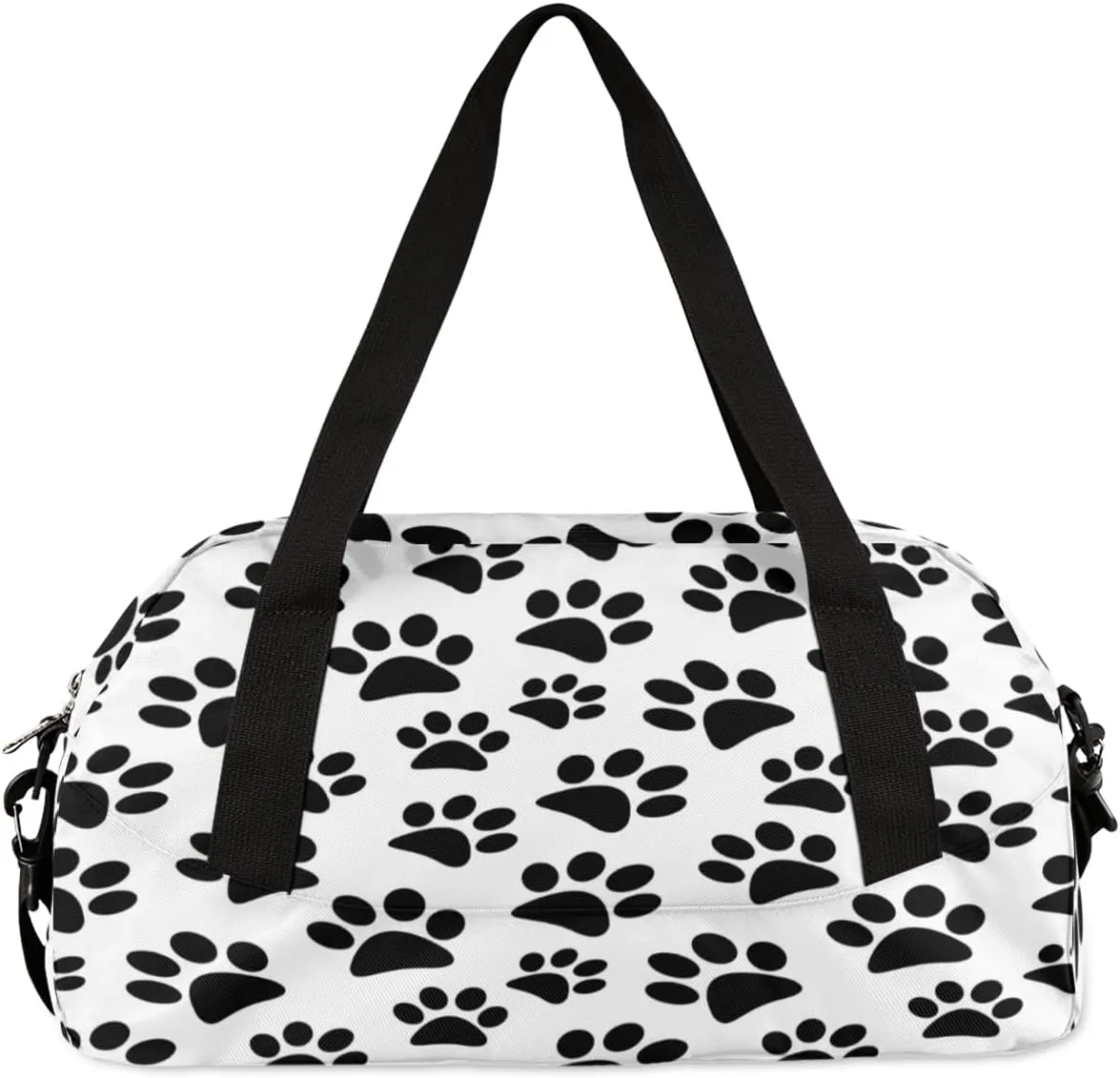 Animal Footprint Pattern Gym Bag, Duffle Bag, Weekender Bag, Duffel Bag, Overnight Bag, Travel Duffel Bag, Dance Bag, Tote Bag, Beach Bag, Pool Bag, Gym Duffle Bag, Carry on Bag