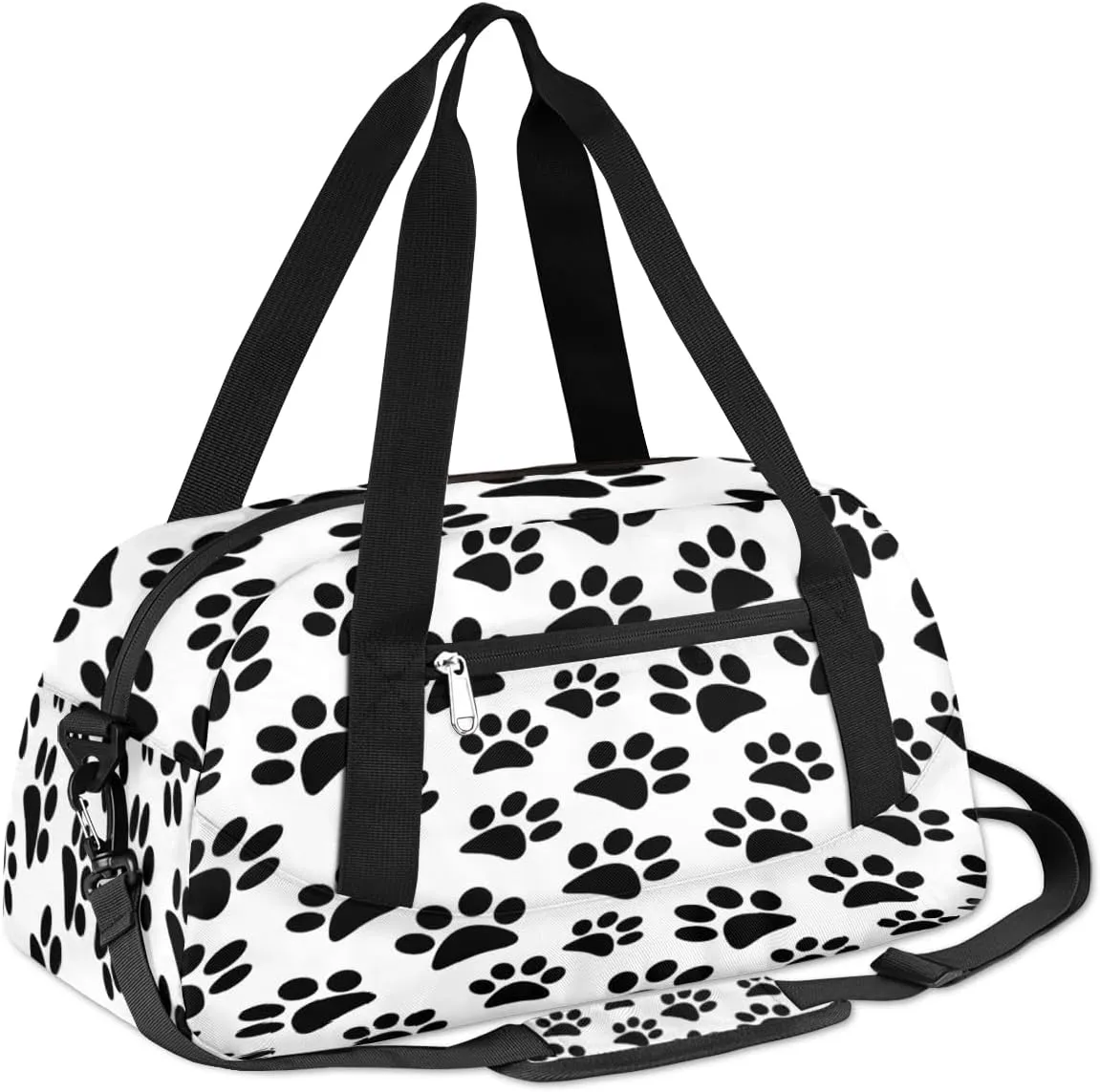 Animal Footprint Pattern Gym Bag, Duffle Bag, Weekender Bag, Duffel Bag, Overnight Bag, Travel Duffel Bag, Dance Bag, Tote Bag, Beach Bag, Pool Bag, Gym Duffle Bag, Carry on Bag