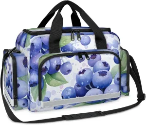 Anti-Scratch Duffle Bag for Travel 25x17.7x11.2 Inch - Waterproof Duffel Bag for Camping Fitness, Durable EMS Gear for First Responders Blueberry