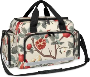Anti-Scratch Duffle Bag for Travel 25x17.7x11.2 Inch - Waterproof Duffel Bag for Camping Fitness, Durable EMS Gear for First Responders Pomegranate Tree Flower