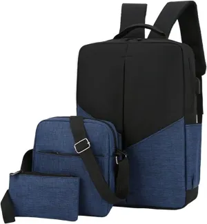 Anti Theft Backpack with Secured Zipper Transparent Practical Large Capacity Zipper Backpacks Carry on Backpack(Blue)