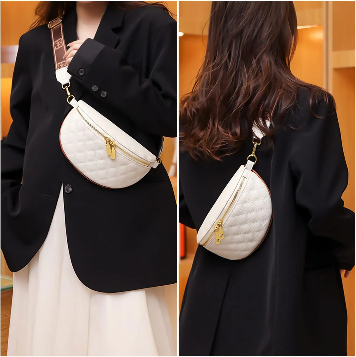 Anti Theft Fanny Pack,Belt Bag for Women Crossbody,Cross Body Belt Bag,And Removable Strap