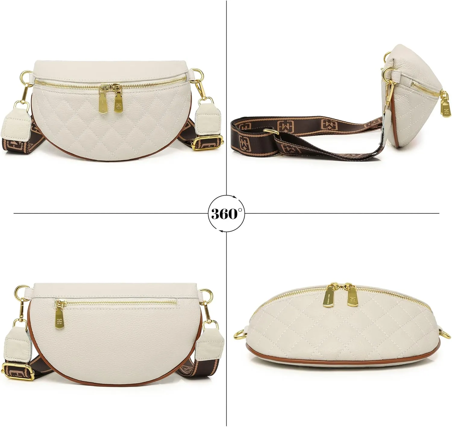 Anti Theft Fanny Pack,Belt Bag for Women Crossbody,Cross Body Belt Bag,And Removable Strap
