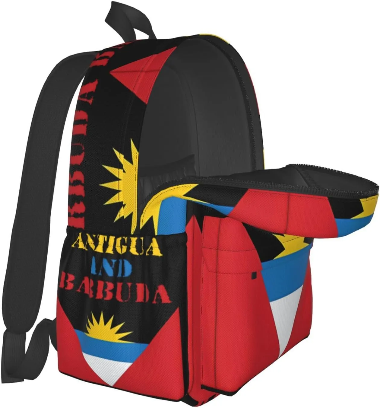 Antigua and Barbuda Flag Laptop Backpack Work Travel Backpacks Business Rucksack Casual Outdoor Daypack with Adjustable Strap Bags for Sports Office Gym Hiking