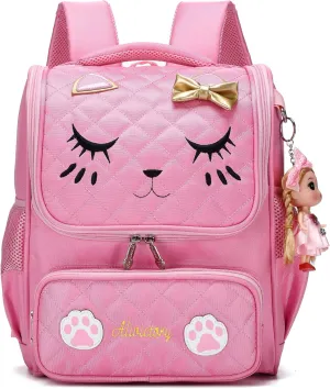 AO ALI VICTORY Girls Backpacks, Waterproof Cute Backpack for Kids Toddler Girl Preschool Bookbags Elementary School Bags