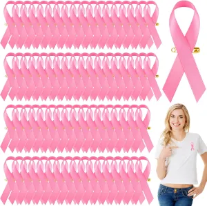Aodaer Pink Ribbon Pins - 600 Piece Bulk Breast Cancer Awareness Lapel Pins - Hope Ribbon Brooches for Women, Girls, Survivors & Charity Events