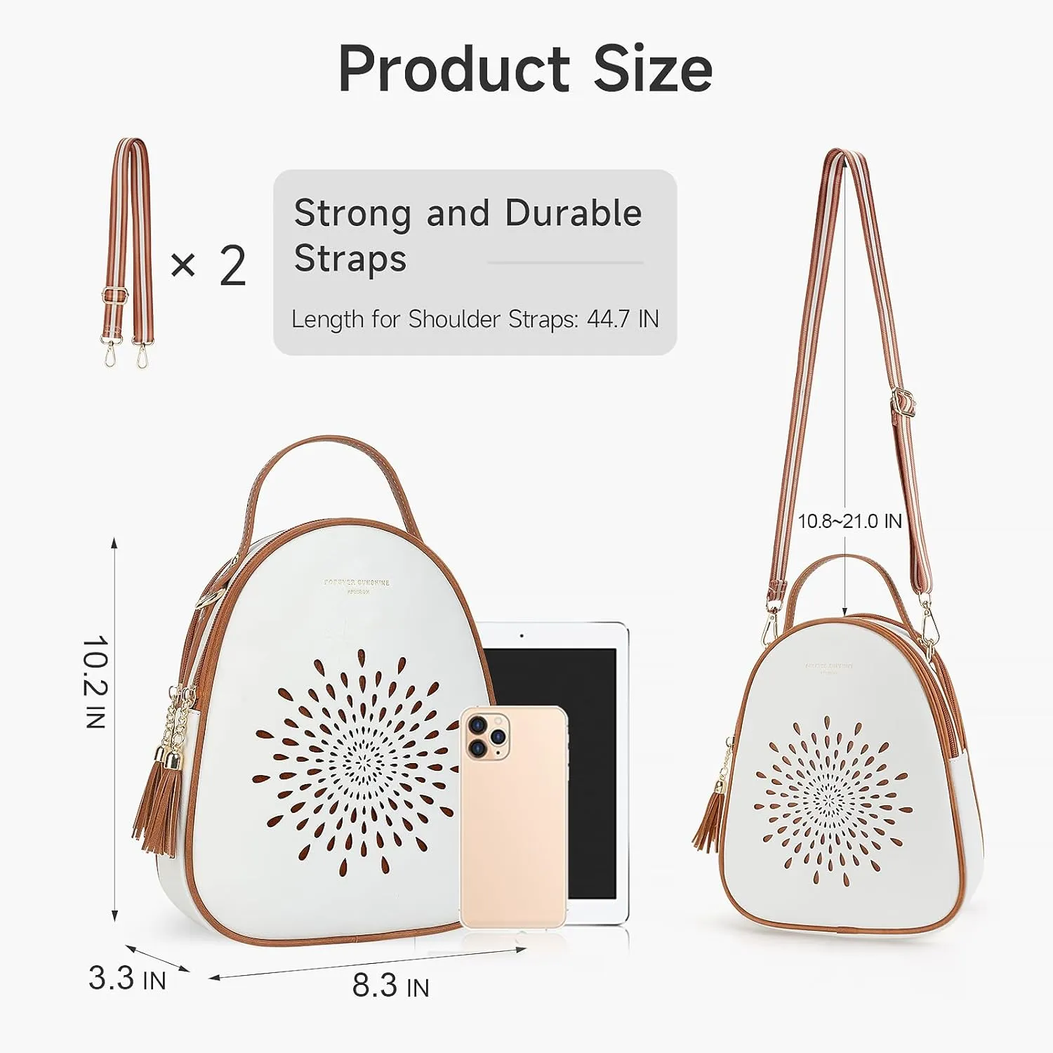 APHISON Small Backpack Purse for Women Cute Mini Backpacks PU Leather Crossbody Shoulder Bags Multifunctional Handbags