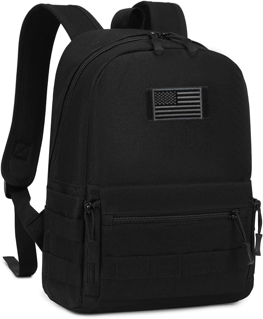 ArcEnCiel 10L Kid's Tactical Backpack Waterproof Daypack Molle Bag for Outdoor Hiking Camping Trekking Hunting with Patch