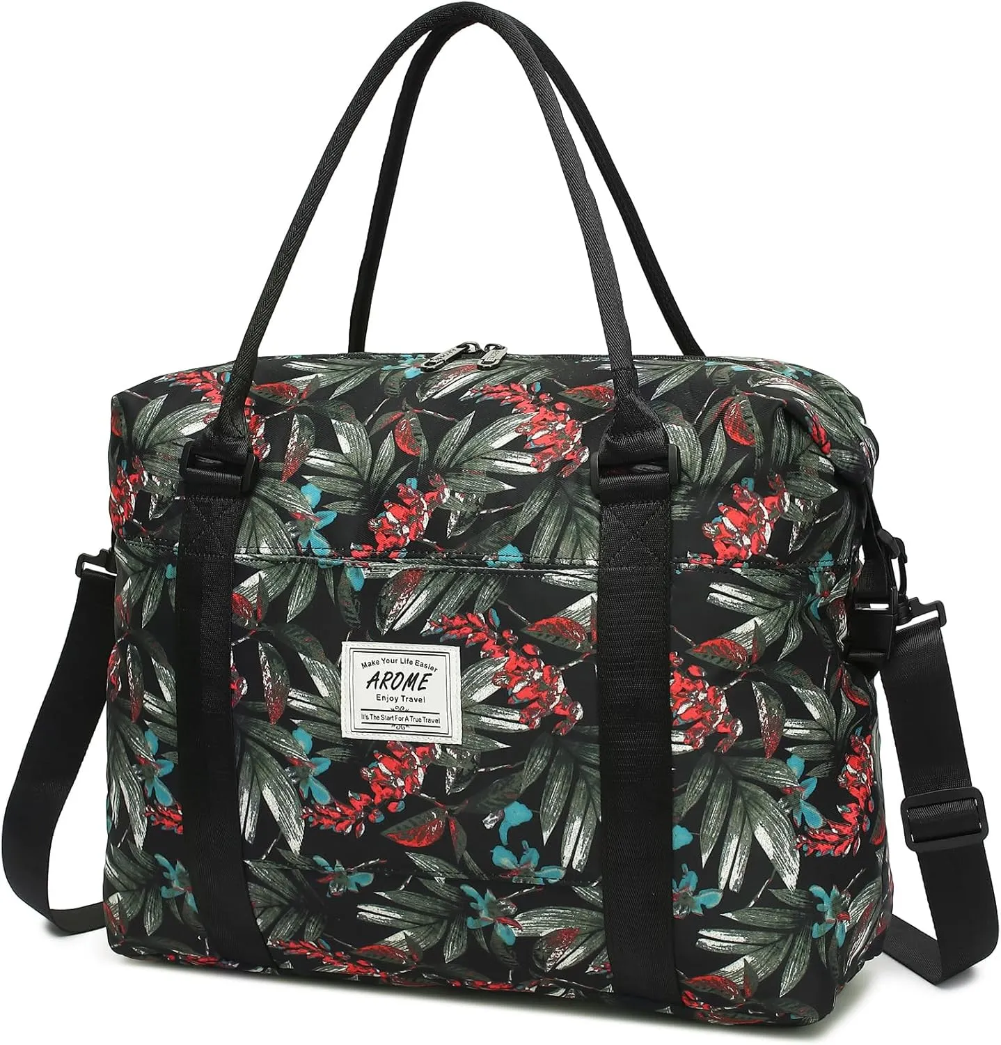 AROME Weekender Bags for Women, Travel Duffel Bag Overnight Weekend Bag Sports Gym Tote Bag with Wet Pocket & Flight Approved