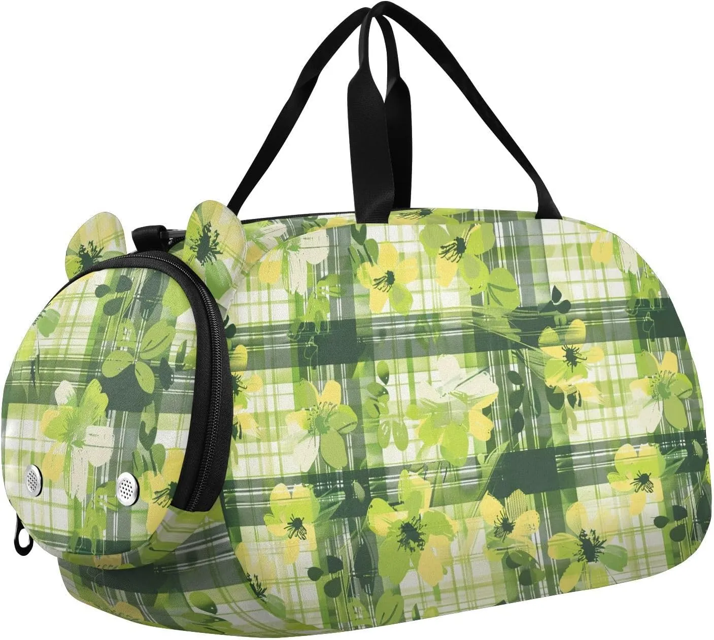 Art Gym Duffel Bag with Shoes Compartment Large Capacity Carry On Bag for Beach Swim Bags Pool Sports
