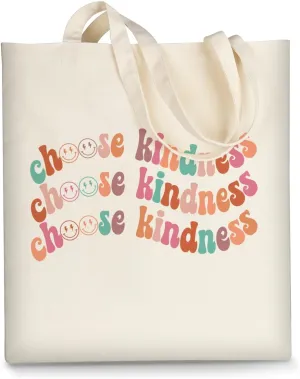 AUSVKAI Canvas Tote Bag Aesthetic Cute For Women College Grocery Bag Cotton Cloth Beach Totes Gift
