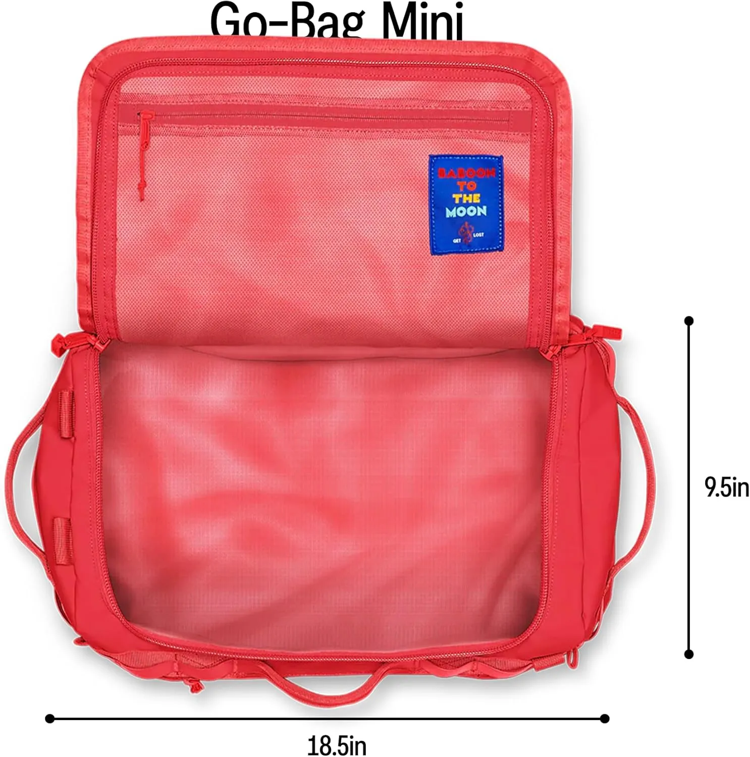 Baboon to the Moon Mini Duffle Bag – Small Gym Bag, Travel Duffel Bags for Women and Men, Duffle Bag for Travel, Backpack, Overnight Bag (Green)