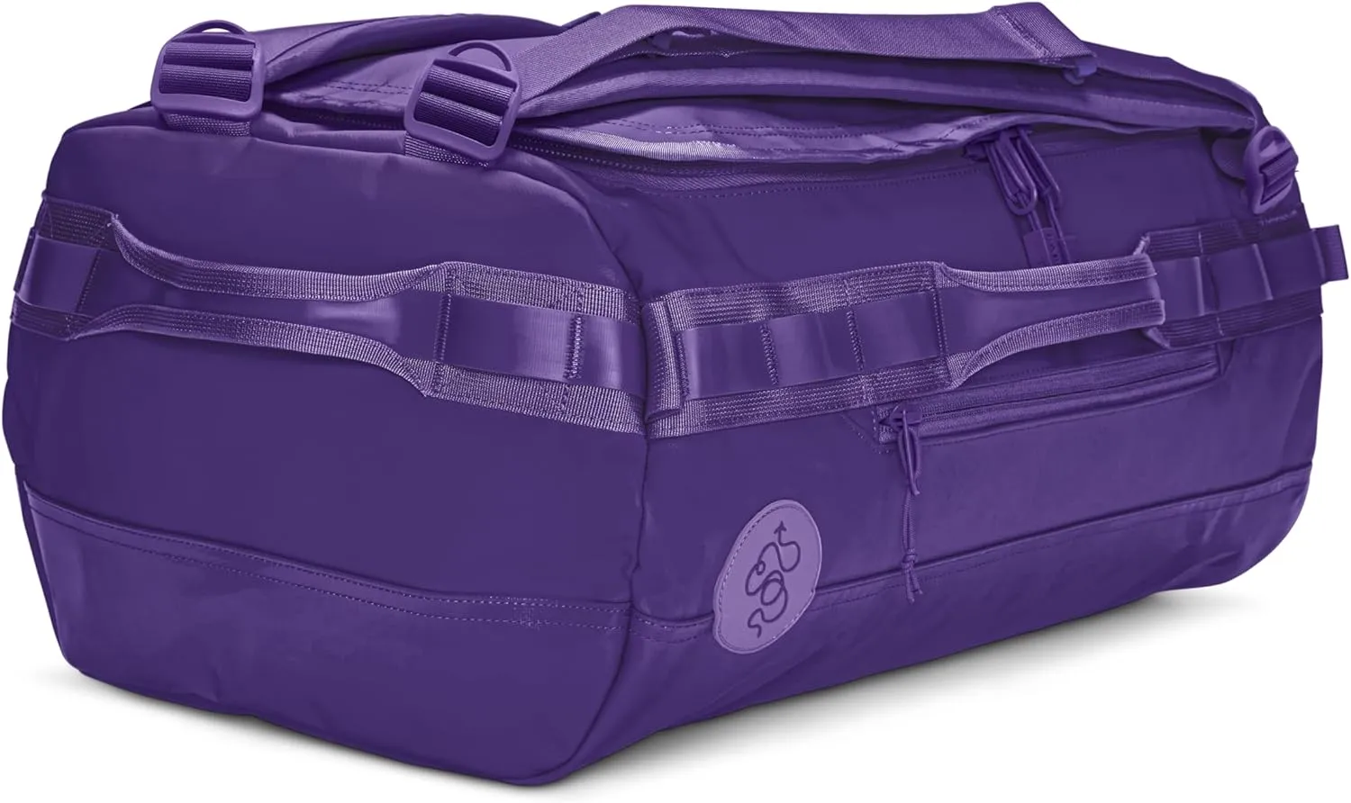 Baboon to the Moon Small Duffle Bag – Small Gym Bag, Travel Duffel Bags for Women and Men, Duffle Bag for Travel, Backpack, Overnight Bag (Purple)