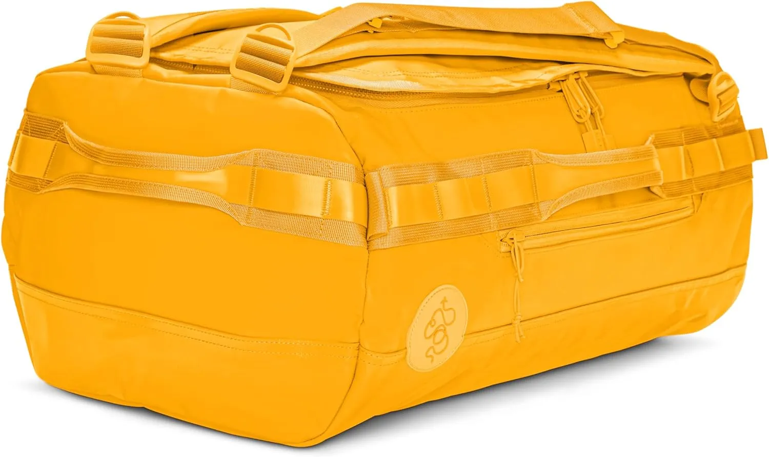 Baboon to the Moon Small Duffle Bag – Small Gym Bag, Travel Duffel Bags for Women and Men, Duffle Bag for Travel, Backpack, Overnight Bag (Yellow)