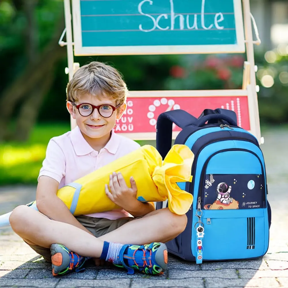 Backpack for Boys - Boy Backpack Schoolbag for Boys Kids Teens Girls Elementary Middle School Bags, Waterproof Lightweight Kids Bookbag Backpacks Casual Daypack with Lunch Bag Set