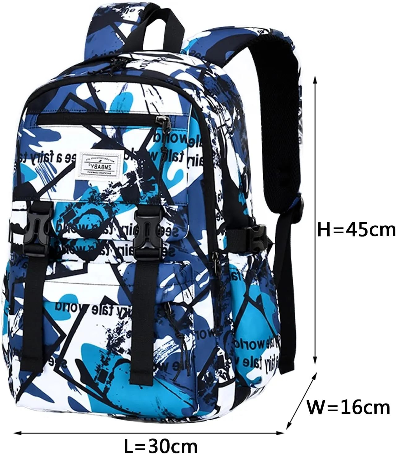 Backpack for Boys School Backpack for Teens Waterproof Lightweight School Bags 6-12 Years Old(Blue)