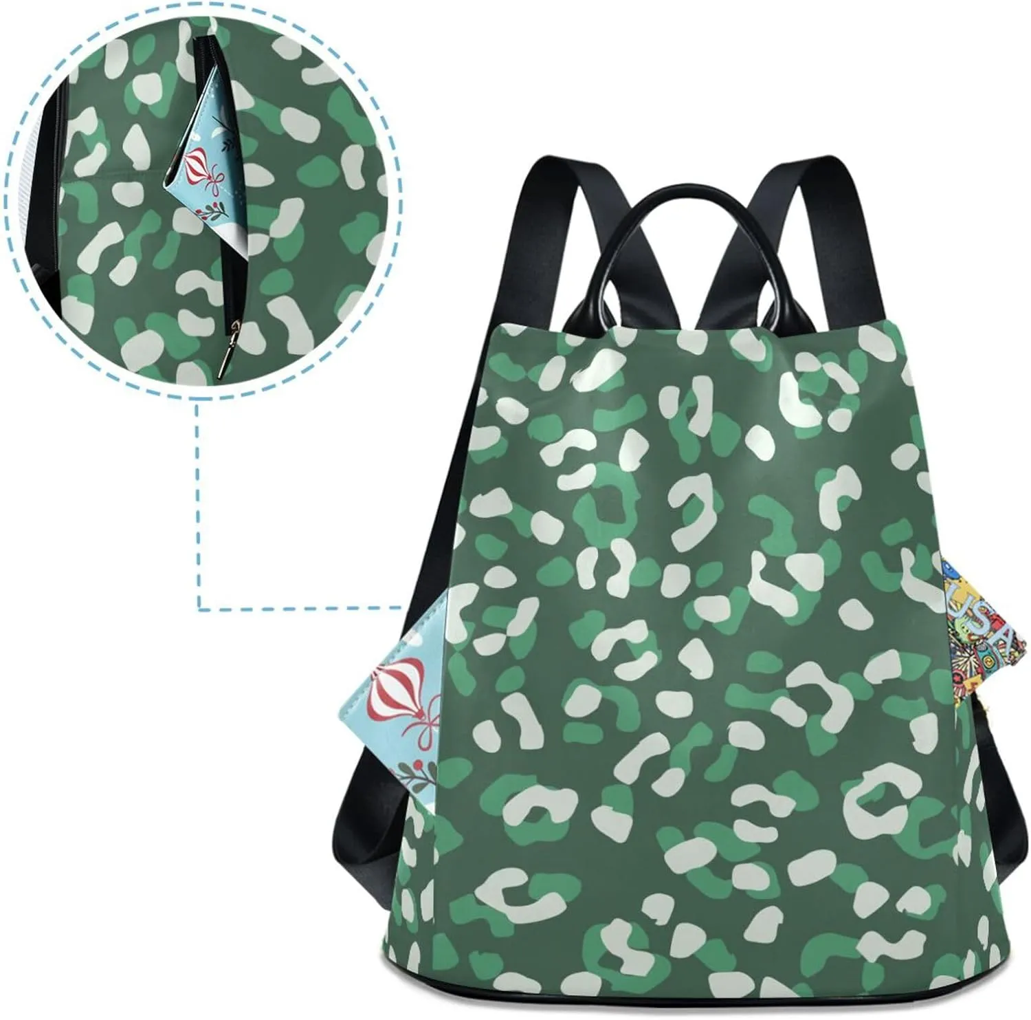 Backpack for Women Fashion Casual Daypack Backpack Small Backpack Purse for Outing Shopping Traveling Going Out Pattern 4