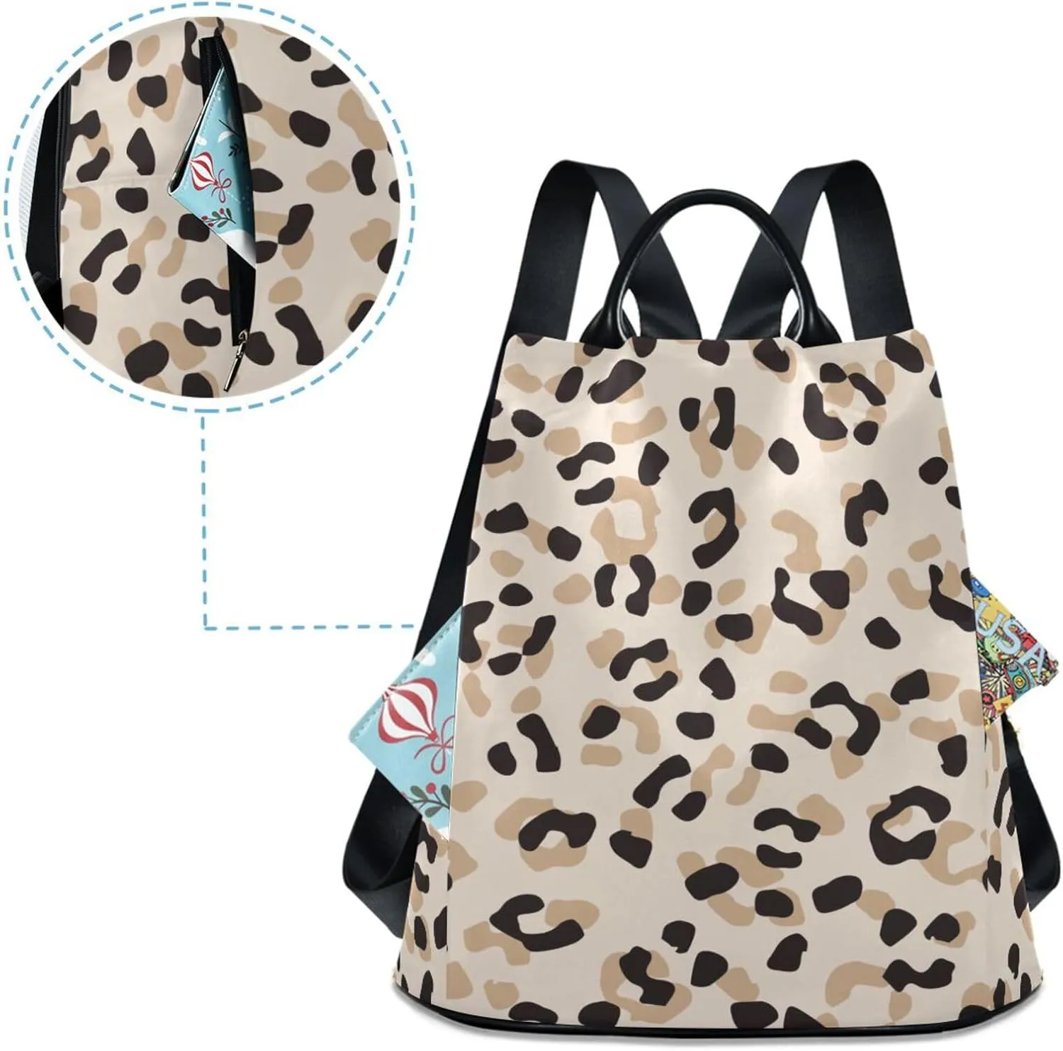 Backpack for Women Fashion Casual Daypack Backpack Small Backpack Purse for Outing Shopping Traveling Going Out Pattern 5