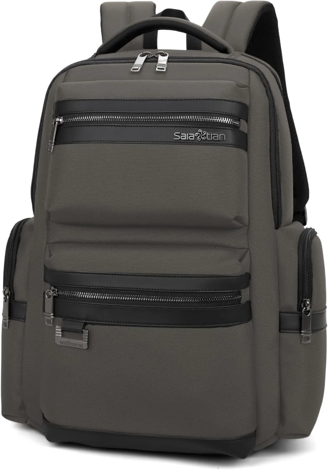 Backpack Multiple Compartmentalized Storage Business Computer Bag,waterproof, for Men & Women, Black (Grey)